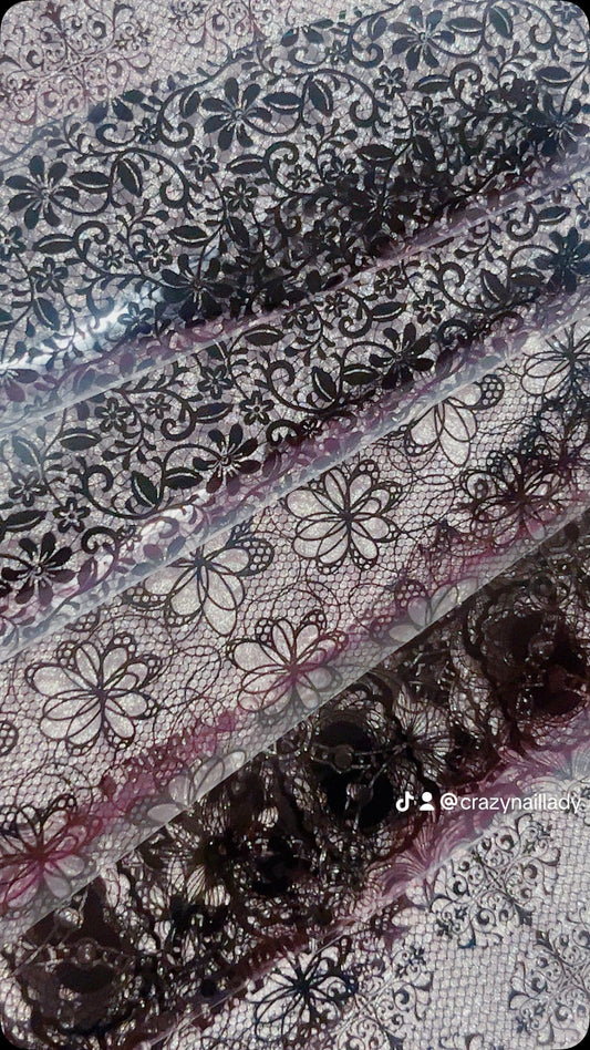 Black lace foils 2 for £1