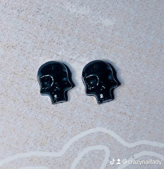 Black skulls